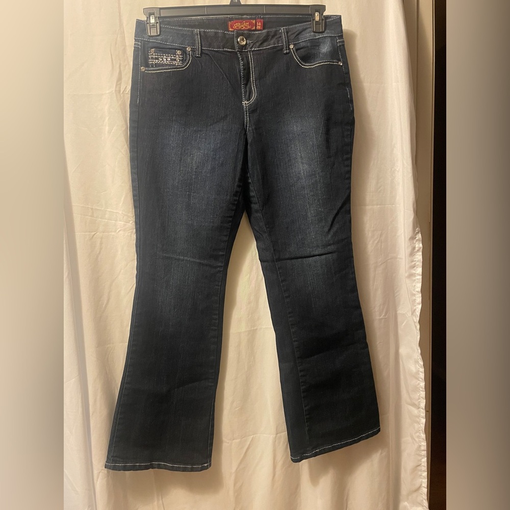 One 5 One Dark Blue Boot Cut Jeans